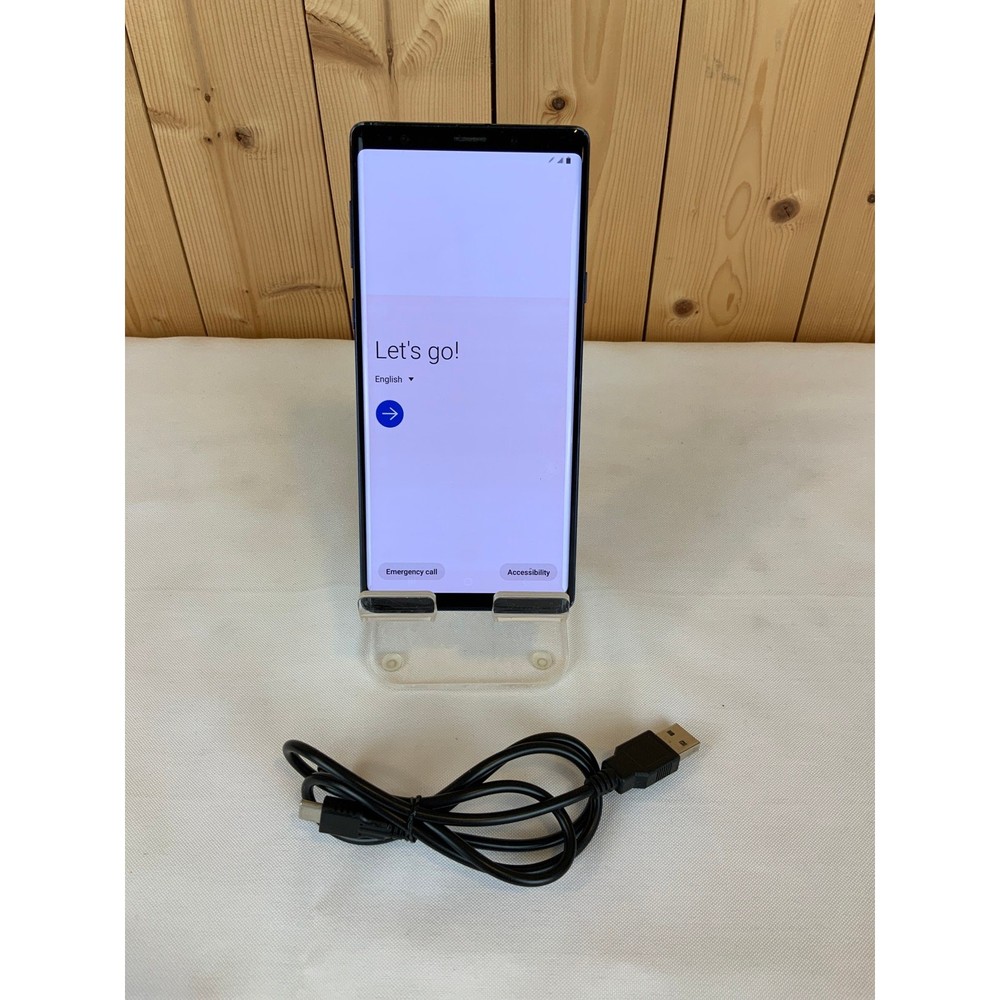 Samsung Galaxy Note9, SM-N960U1, 128GB, Black, Screen Burn! Back Is Cracked!