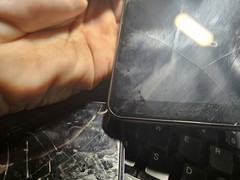 (2x) SKY Devices / Apple iPhone 128GB Cell Phone CRACKED For Parts PHONES WIRK