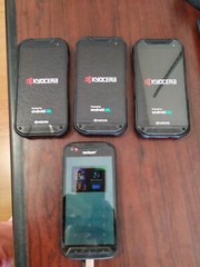 Lot of 4 Kyocera DuraForce Pro 2 E6910 64GB / E6810 Rugged Smartphone For parts