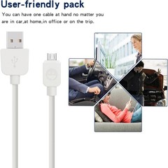 5-Pack Micro USB Fast Charger for Samsung Galaxy S7, S6 Edge, 6FT