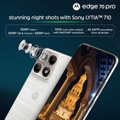 MOTOROLA edge 70 pro (Green, 256GB 8GB RAM) Factory Unlocked Smartphone