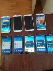 Lot of 9 Samsung Galaxy S4 16GB SCH-I545 (6pc )and SGH-M919 (2pc )and SPH-L720T