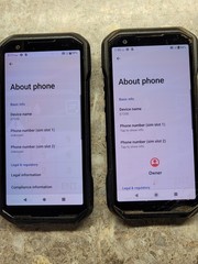 Lot of 2 Kyocera Duraforce Pro 3 – E7200 Black – 128GB – Verizon FOR PARTS