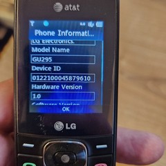 LG GU295 AT&T Cellular 3G Slider Push To Talk Cellular Mobile Phone Black