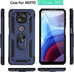 Military Grade Case & Screen Protector for Moto G Power 2021 with Kickstand 79 c