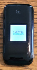 Alcatel OneTouch Fling 2017P – Black ( Paylo by Virgin Mobile ) Rare Flip Phone