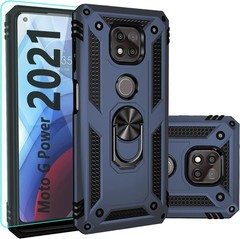 Military Grade Case & Screen Protector for Moto G Power 2021 with Kickstand 79 c