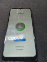 samsung Galaxy A02S Black smart Phone. For parts Only But Powers On