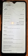LG K51 LM-K509UM 32GB Black (T-Mobile) Cracked Glass Fast Ship Fair Used