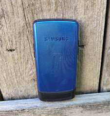 Samsung SGH-A777 – Blue and Black ( AT&T ) Cellular Slider Phone Parts Only