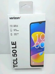 Verizon TCL 50 LE 50LE 6.6&Prime; HD+/64GB/4GB RAM/13MP/4Ah Gray Prepaid Phone 🆕