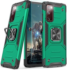 For Samsung Galaxy S20 FE Case Military Grade,Tempered Glass Screen Protector