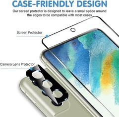6 in 1 for Galaxy S21 FE 5G Tempered Glass 4 Pack Screen Protector+Camera Lens