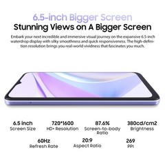 Blackview WAVE 6C Smartphone 4GB+32GB 6.5&Prime; Android 13 5100mAh Dual SIM Unlocked