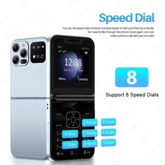 SERVO A50 Pro Flip Phone Dual SIM Card GSM Electric Torch Automatic Call Recordi