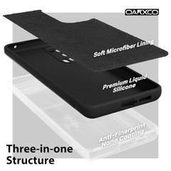 Motorola Moto Edge 2021/Edge 2021 5G UW Liquid Silicone Case Matte Thin Black