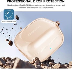 Samsung Galaxy Buds 4 Pro Case, Clear Shockproof Cover for Samsung Galaxy Buds 4