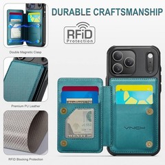 iPhone 17 Pro Max Wallet Case with Card Holder, RFID Blocking, Shockproof Cover