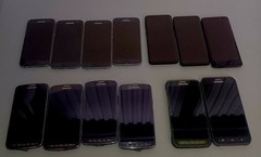 Lot of 13 Samsung Galaxy Smartphones (4-S4, 1-S5, 1-S6, 4-S7, 3-S9) pls Read