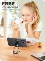 Foldable & Adjustable Phone Kickstand Ring Holder for iPhone Case, 360° Rotation