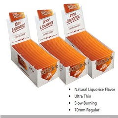 Rizla Liquorice Corte Cartine 70mm 150 Libretti 3 Confezioni Prodotto Originale