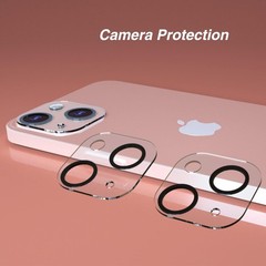 3 Pack Camera Lens Protector for iPhone 15/14, Tempered Glass, 9H Hardness