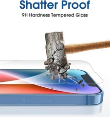 iPhone 14 6.1 2-Pack Clear Tempered Glass & Camera Lens Protectors