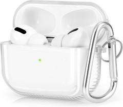 Soft Clear Shockproof Case for AirPods Pro 1st/2nd Generation with Keychain