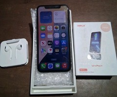 Apple iPhone XS 64GB (Unlocked) Black, Wired Earbuds, IWalk Battery Pack