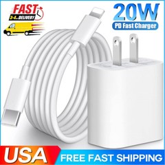⚡20W USB-C Fast Charger PD Adapter&Cable For iPhone 13 14/12/8/10 XR X Pro iPad