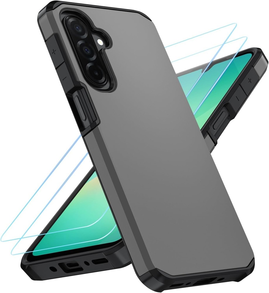 Shockproof Silicone Armor Case for Samsung Galaxy A17 5G w/ HD Screen Protector