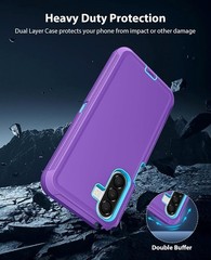 Case for Samsung Galaxy A17 5G, Heavy Duty Rugged Protective Dual-Layer Cover