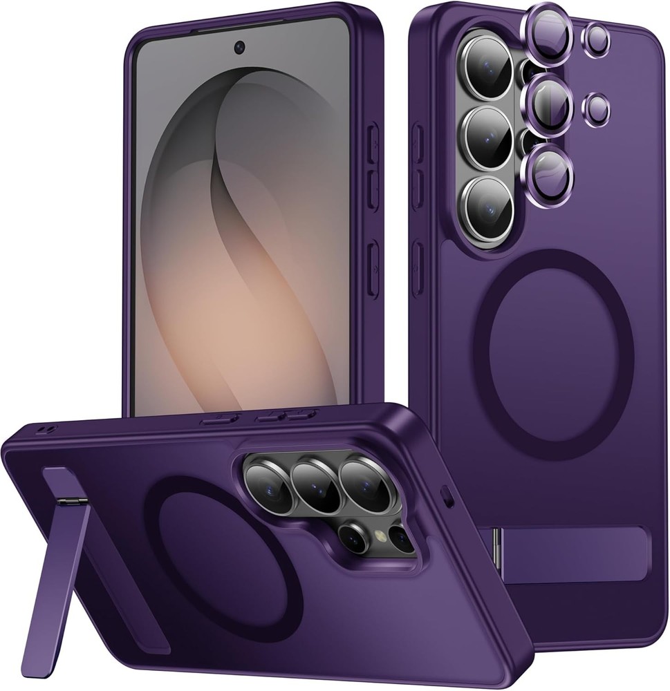 Slim Silicone Case in Cobalt Violet for Samsung Galaxy S26 Ultra with Stand