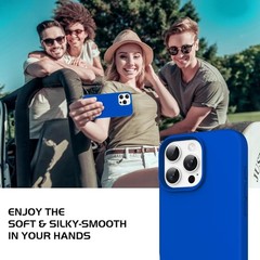 Case for iPhone 16 Pro Max 6.9 » Smooth Liquid Silicone Soft Gel Rubber Cover