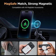 Magnetic for iPhone 14 Pro Max Case 6.7 inch with 2X Screen Protectors Black