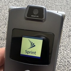 Motorola RAZR V3m Sprint CDMA Gray Flip Phone 1.3MP Camera