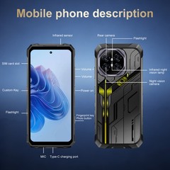 Unlocked Smartphone R26 Ultra 12GB+256G Dual Sim 5G Rugged Cell Phone 10000mAh