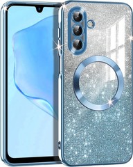 Clear Glitter Gradient TPU Case for Samsung Galaxy A17 5G, MagSafe Compatible, B