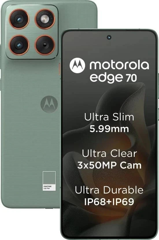 MOTOROLA Edge 70 (PANTONE Lily Pad, 256 GB) (8 GB RAM) Snapdragon® 7 Gen 4