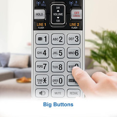 TL86103 2-Line Corded/Cordless Phone System for Small Business with Answering Ma