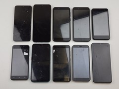**BULK SMARTPHONE PARTS / REPAIR LOT of 10 DEVICES** Mixed Brands & Carriers
