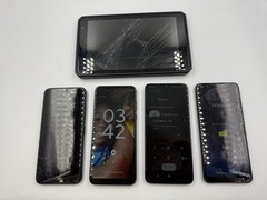 Lot of 4 Smartphones & 1 Tablet – Motorola, TCL, Vortex, BLU – For Parts / As-Is