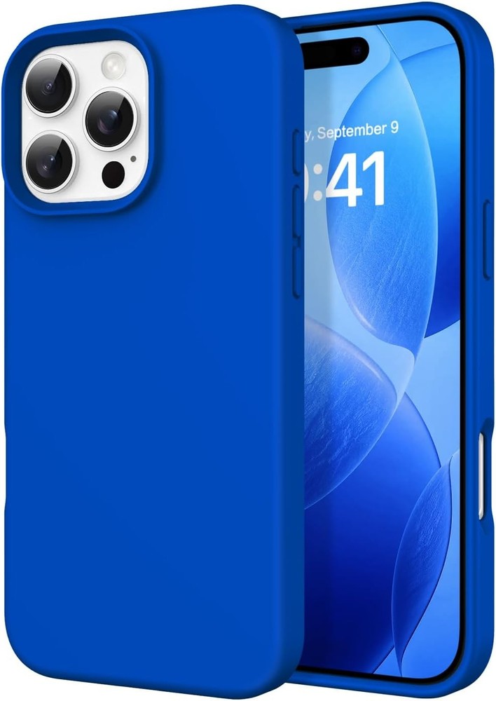 Case for iPhone 16 Pro Max 6.9 » Smooth Liquid Silicone Soft Gel Rubber Cover