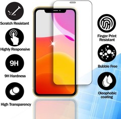 Tempered Glass Film Screen Protector 4-Pack for iPhone 11 & XR 6.1 Inch
