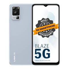 Lava Blaze 5G (Blue, 4GB RAM, 128GB Storage) |50MP Triple Camera
