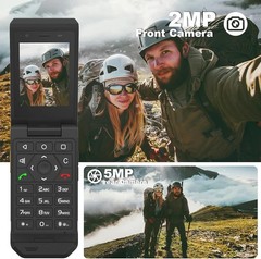 S22 Smart Flip Phone Unlocked (16GB) 2.8&Prime; Touchscreen Rugged Cell Phone Android