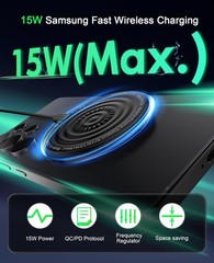 2 Pack 15W Wireless Fast Charging Pad for Samsung Galaxy S26 S25 Ultra 6FT