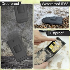 Unifone Cat S22 Rugged Flip 16GB IP68 water resistant Smartphone Black