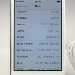 Vintage Apple iPhone 4 A1332 AT&T Smartphone 3G GSM White 8GB IOS 7