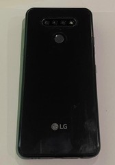 ✅ LG K51 LM-K500MM Black 32GB Cracked Screen Untested AS-IS For Parts